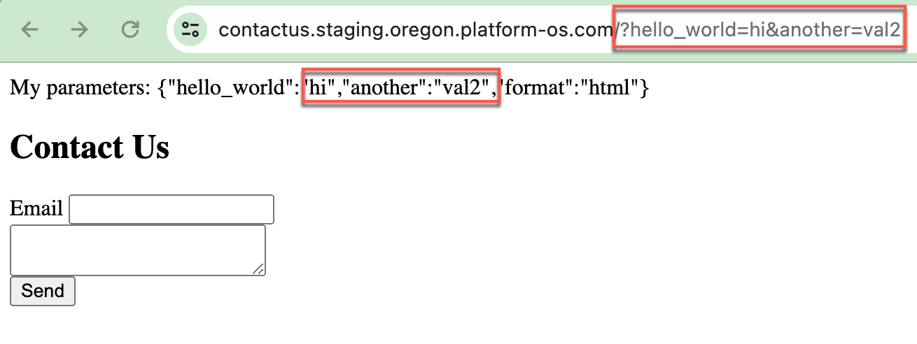 Screenshot showing multiple parameters including 'hello_world', 'another', and 'format'