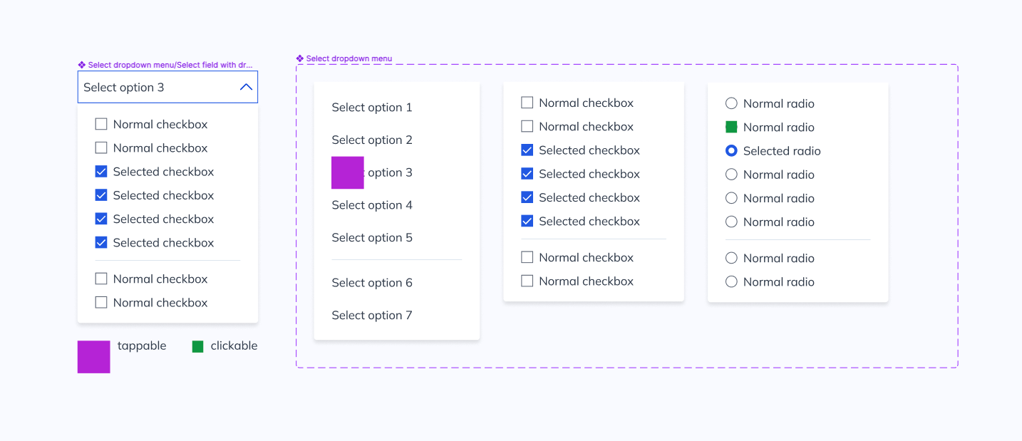 Mobile friendly UI components